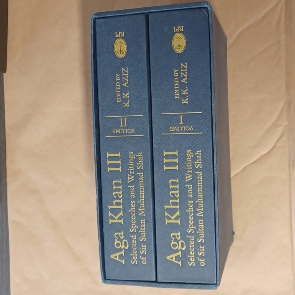 Vintage book 2 set book Aga Khan III Volume I , volume II